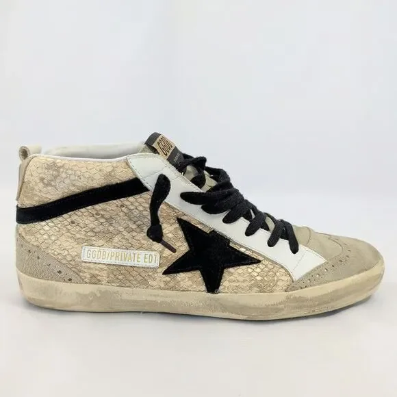 Golden Goose Midstar Private Edition LTD 01/276 Sneakers Snakeskin Womens Size - Picture 13 of 16